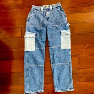 PacSun girls high waisted cargo jeans